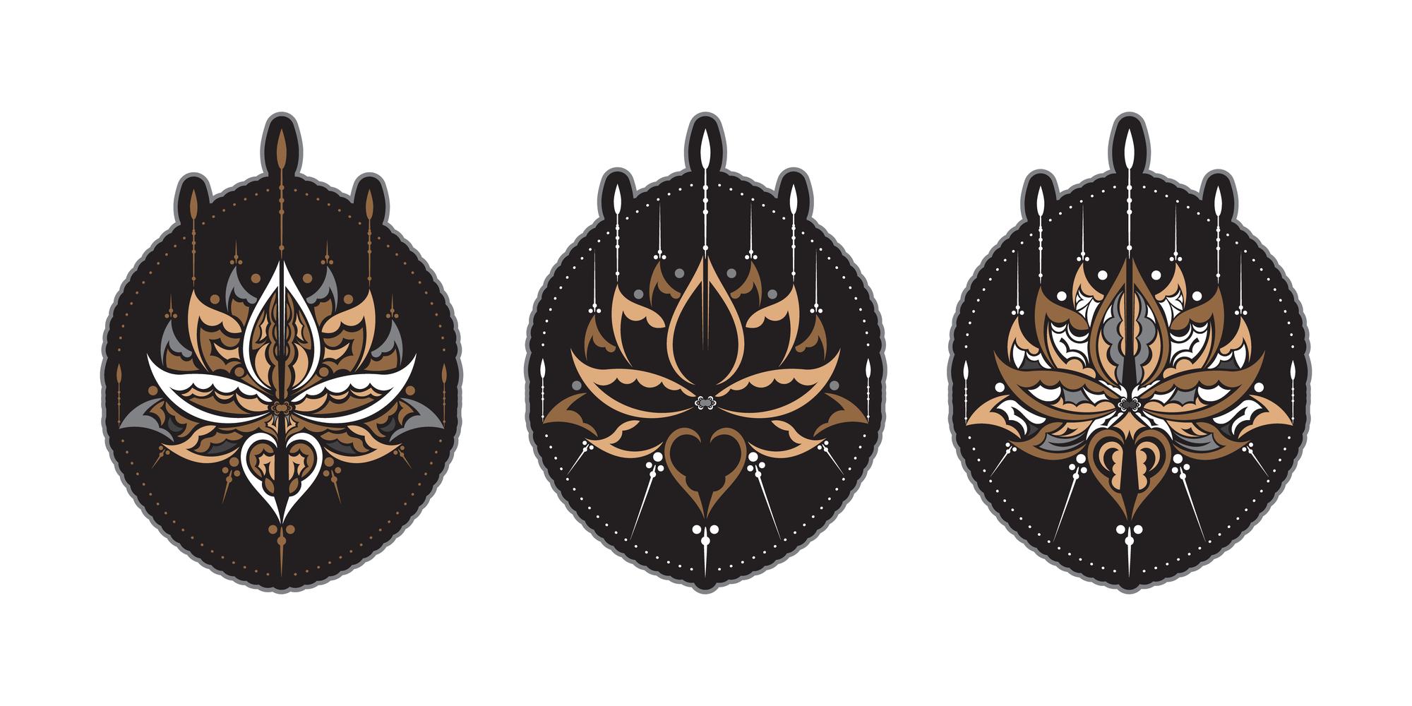 Patterned emblem sampled for production